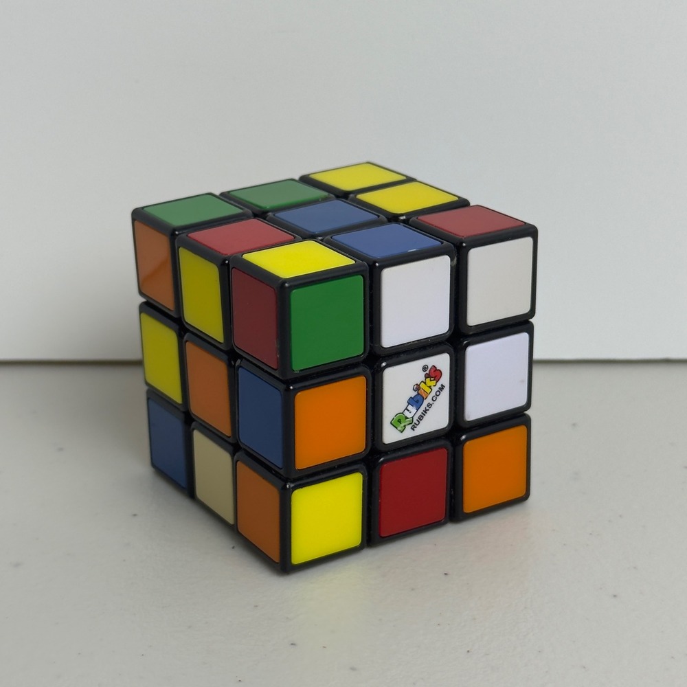 Vintage Rubik's Cube 3x3 Puzzle Game Classic Multi-Color Retro Brain Teaser Toy